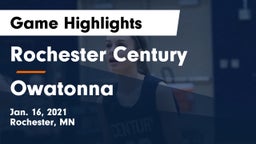 Rochester Century  vs Owatonna  Game Highlights - Jan. 16, 2021