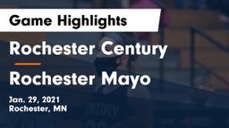 Rochester Century  vs Rochester Mayo  Game Highlights - Jan. 29, 2021