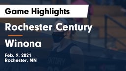 Rochester Century  vs Winona  Game Highlights - Feb. 9, 2021