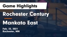 Rochester Century  vs Mankato East  Game Highlights - Feb. 23, 2021