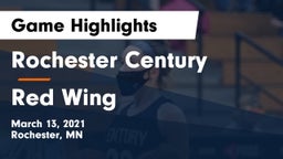Rochester Century  vs Red Wing  Game Highlights - March 13, 2021