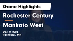 Rochester Century  vs Mankato West  Game Highlights - Dec. 2, 2021