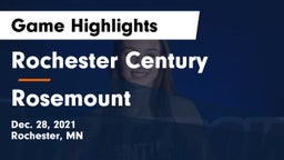 Rochester Century  vs Rosemount  Game Highlights - Dec. 28, 2021