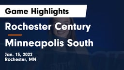 Rochester Century  vs Minneapolis South  Game Highlights - Jan. 15, 2022