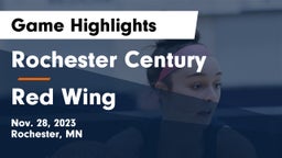 Rochester Century  vs Red Wing  Game Highlights - Nov. 28, 2023