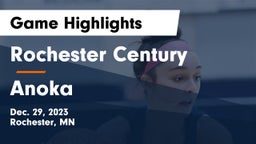 Rochester Century  vs Anoka  Game Highlights - Dec. 29, 2023