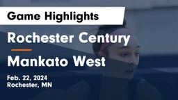 Rochester Century  vs Mankato West  Game Highlights - Feb. 22, 2024