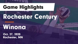 Rochester Century  vs Winona  Game Highlights - Oct. 27, 2020