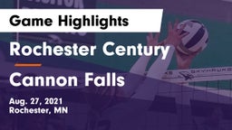 Rochester Century  vs Cannon Falls  Game Highlights - Aug. 27, 2021