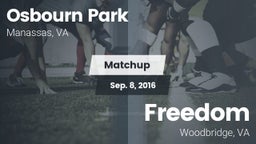 Matchup: Osbourn Park High vs. Freedom  2016