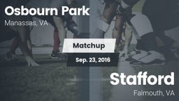 Matchup: Osbourn Park High vs. Stafford  2016