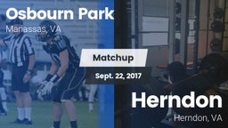 Matchup: Osbourn Park High vs. Herndon  2017