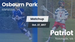 Matchup: Osbourn Park High vs. Patriot   2017