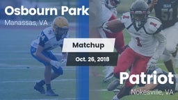 Matchup: Osbourn Park High vs. Patriot   2018