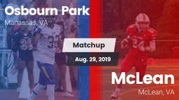 Matchup: Osbourn Park High vs. McLean  2019