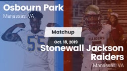 Matchup: Osbourn Park High vs. Stonewall Jackson Raiders 2019