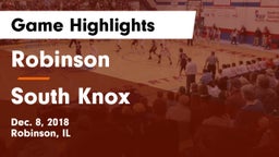 Robinson  vs South Knox  Game Highlights - Dec. 8, 2018