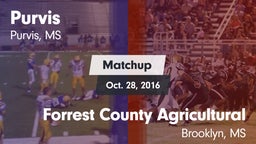 Matchup: Purvis  vs. Forrest County Agricultural  2016