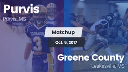 Matchup: Purvis  vs. Greene County  2017