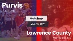 Matchup: Purvis  vs. Lawrence County  2017