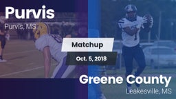 Matchup: Purvis  vs. Greene County  2018