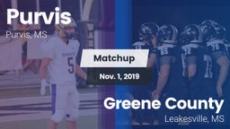 Matchup: Purvis  vs. Greene County  2019