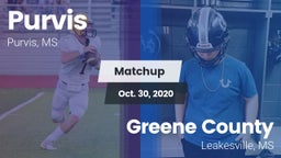 Matchup: Purvis  vs. Greene County  2020