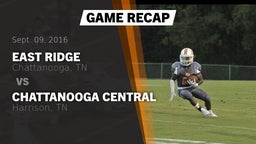 Recap: East Ridge  vs. Chattanooga Central  2016
