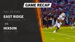 Recap: East Ridge  vs. Hixson  2016