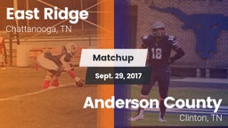 Matchup: East Ridge High vs. Anderson County  2017