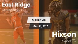Matchup: East Ridge High vs. Hixson  2017