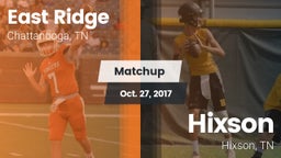 Matchup: East Ridge High vs. Hixson  2016