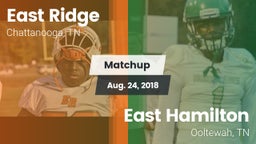 Matchup: East Ridge High vs. East Hamilton  2018