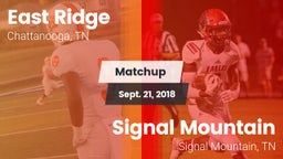 Matchup: East Ridge High vs. Signal Mountain  2018
