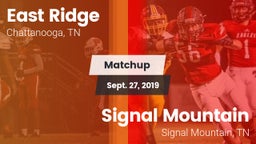 Matchup: East Ridge High vs. Signal Mountain  2019