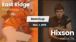 Matchup: East Ridge High vs. Hixson  2019