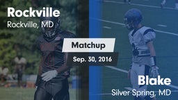 Matchup: Rockville High vs. Blake  2016