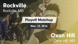 Matchup: Rockville High vs. Oxon Hill  2016