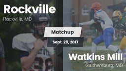 Matchup: Rockville vs. Watkins Mill  2017