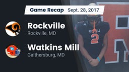 Recap: Rockville  vs. Watkins Mill  2017