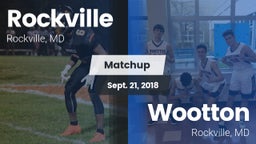 Matchup: Rockville vs. Wootton  2018