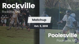 Matchup: Rockville vs. Poolesville  2018