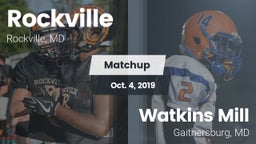 Matchup: Rockville vs. Watkins Mill  2019
