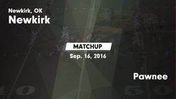 Matchup: Newkirk  vs. Pawnee 2016