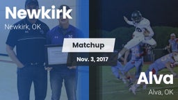 Matchup: Newkirk  vs. Alva  2017