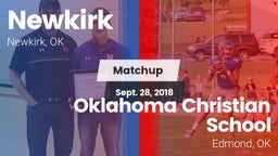 Matchup: Newkirk  vs. Oklahoma Christian School 2018