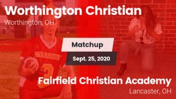 Matchup: Worthington vs. Fairfield Christian Academy  2020