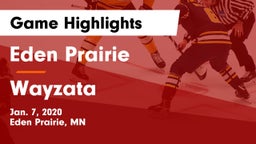 Eden Prairie  vs Wayzata  Game Highlights - Jan. 7, 2020