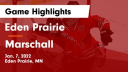 Eden Prairie  vs Marschall Game Highlights - Jan. 7, 2022