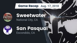 Recap: Sweetwater  vs. San Pasqual  2018